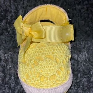 baby girl yellow sandals